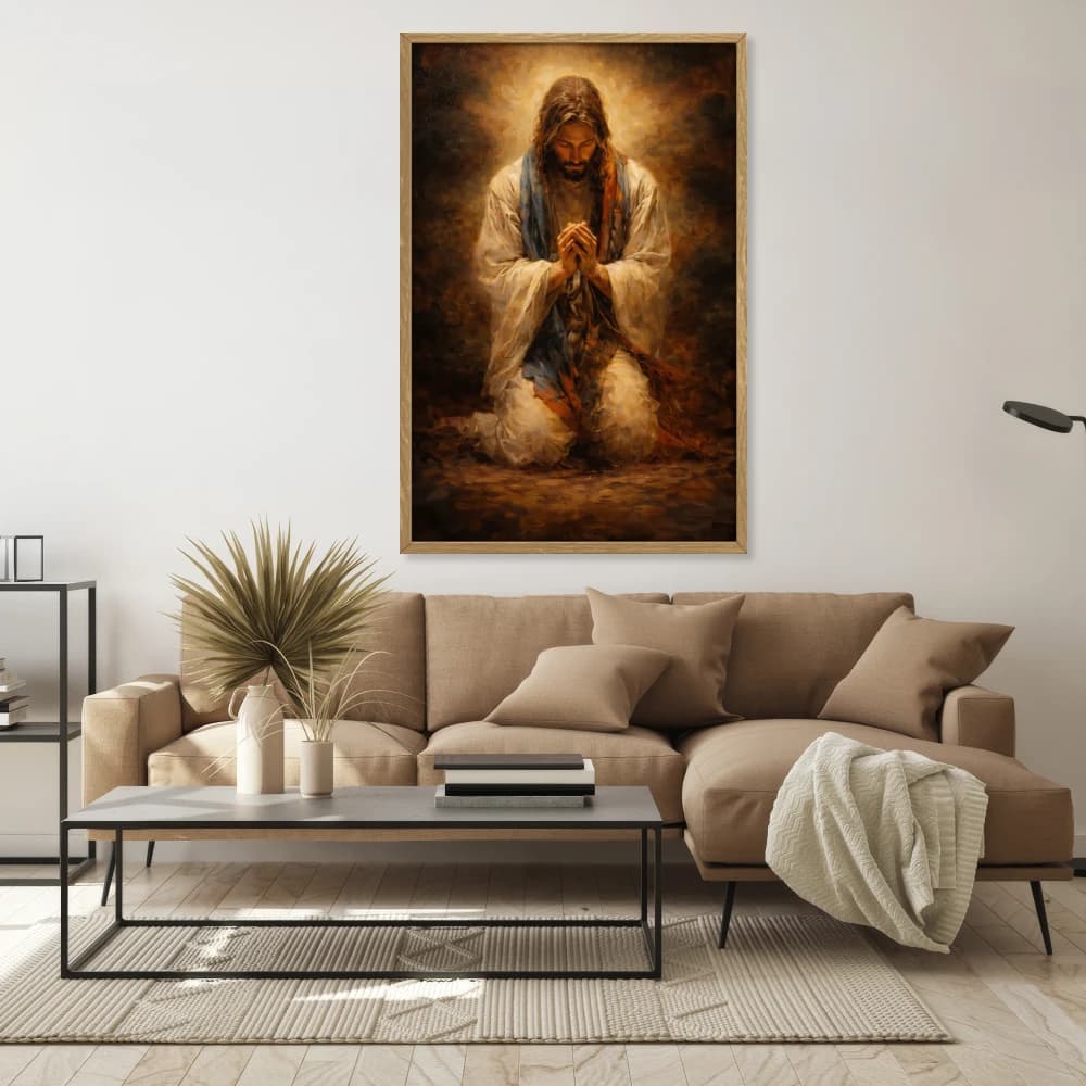 Quadro Decorativo Jesus Orando