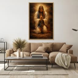Quadro Decorativo Jesus Orando